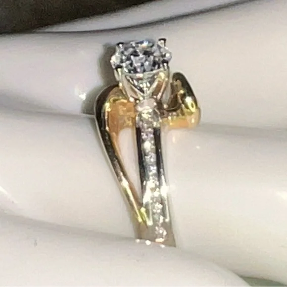 14K Gold 1.70ct Diamond & Sapphire? Ring - Picture 5 of 15